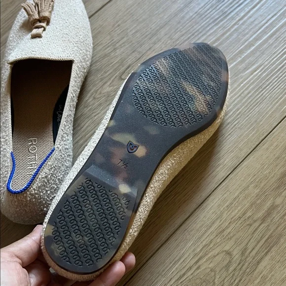 NEW Rothy's Almond Tassel Loafer in Toasty Boucle Size 7.5 Limited Edition RARE - Picture 9 of 10